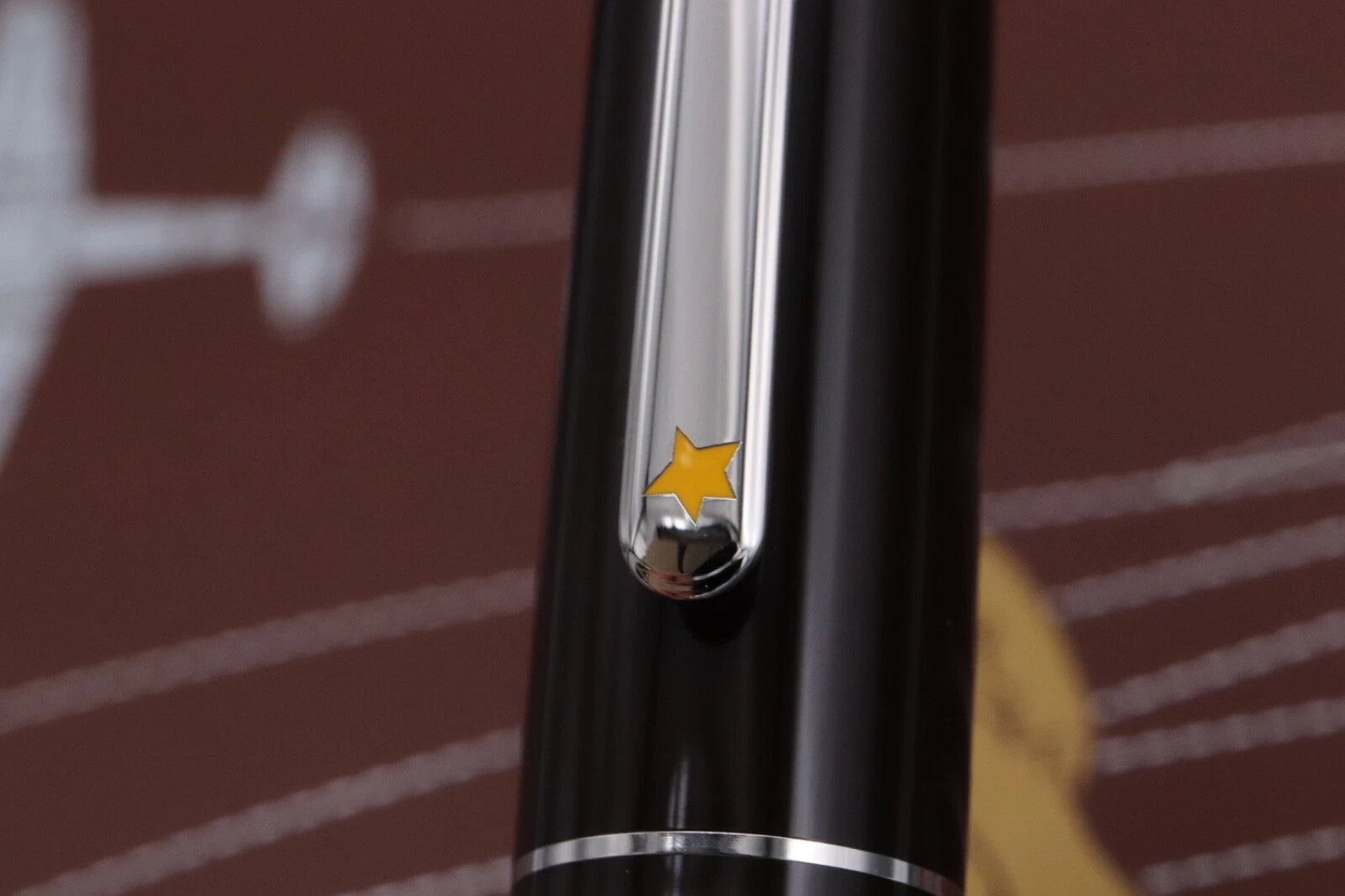 Montblanc Meisterstuck Classique Le Petit Prince Aviator Fountain Pen - UNUSED - Rare Factory Error Upside Down Cap Ring image 6