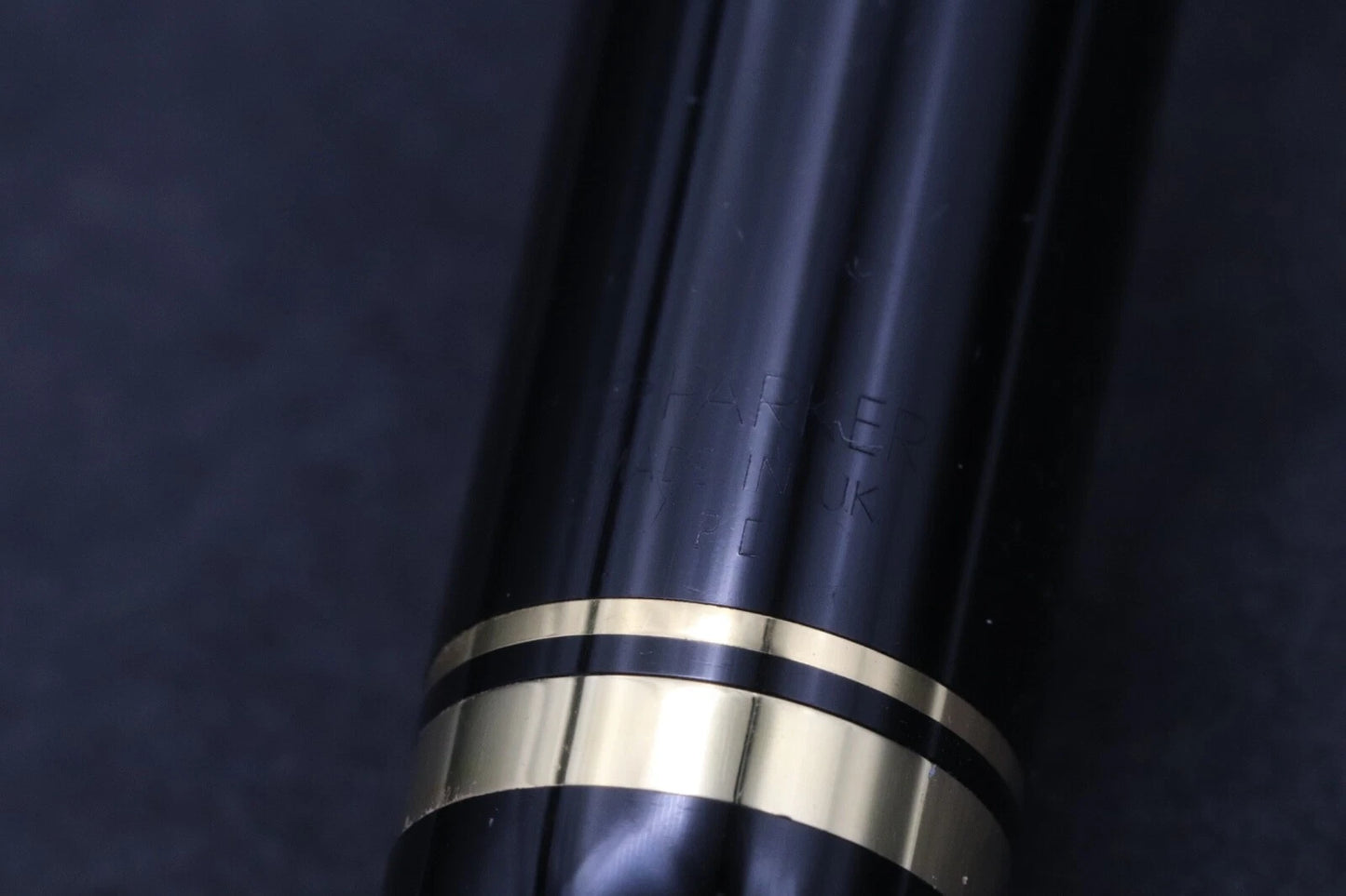 Parker Duofold Centennial Black Gold Fountain Pen - 1987 image 7