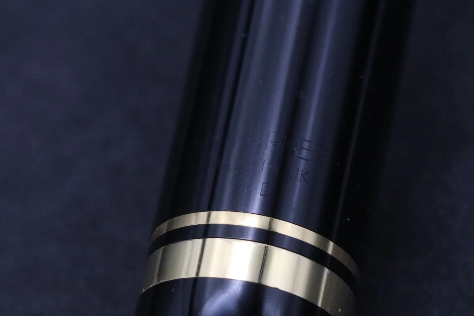Parker Duofold Centennial Black Gold Fountain Pen - 1987 image 7