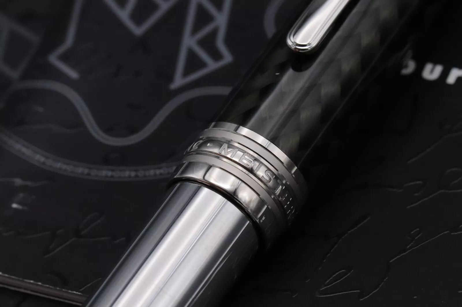 Montblanc Meisterstuck 146 LeGrand Carbon Steel Fountain Pen - OB Nib image 6