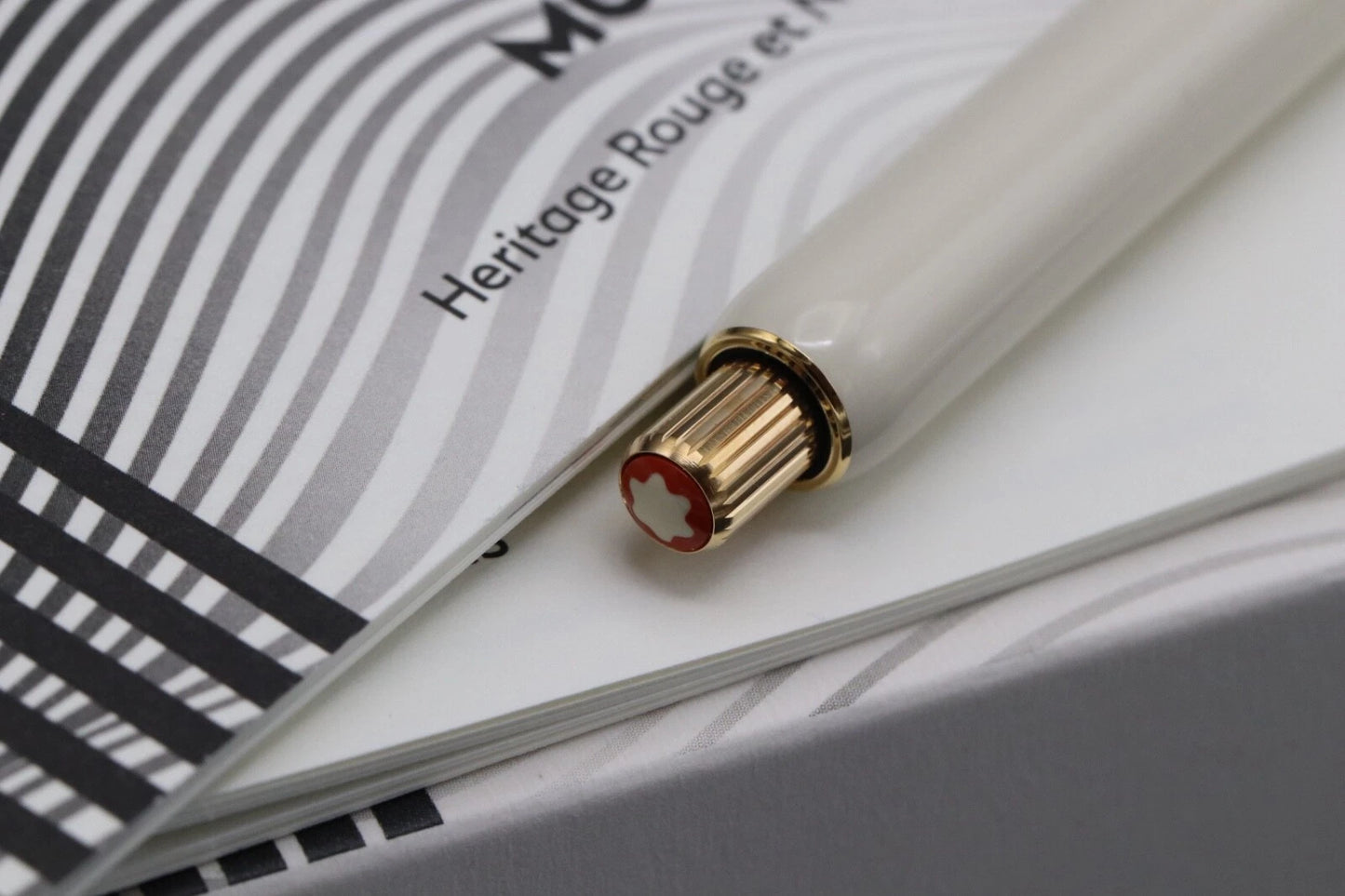 Montblanc Heritage Rouge et Noir Baby Ivory-Resin Ballpoint Pen image 2