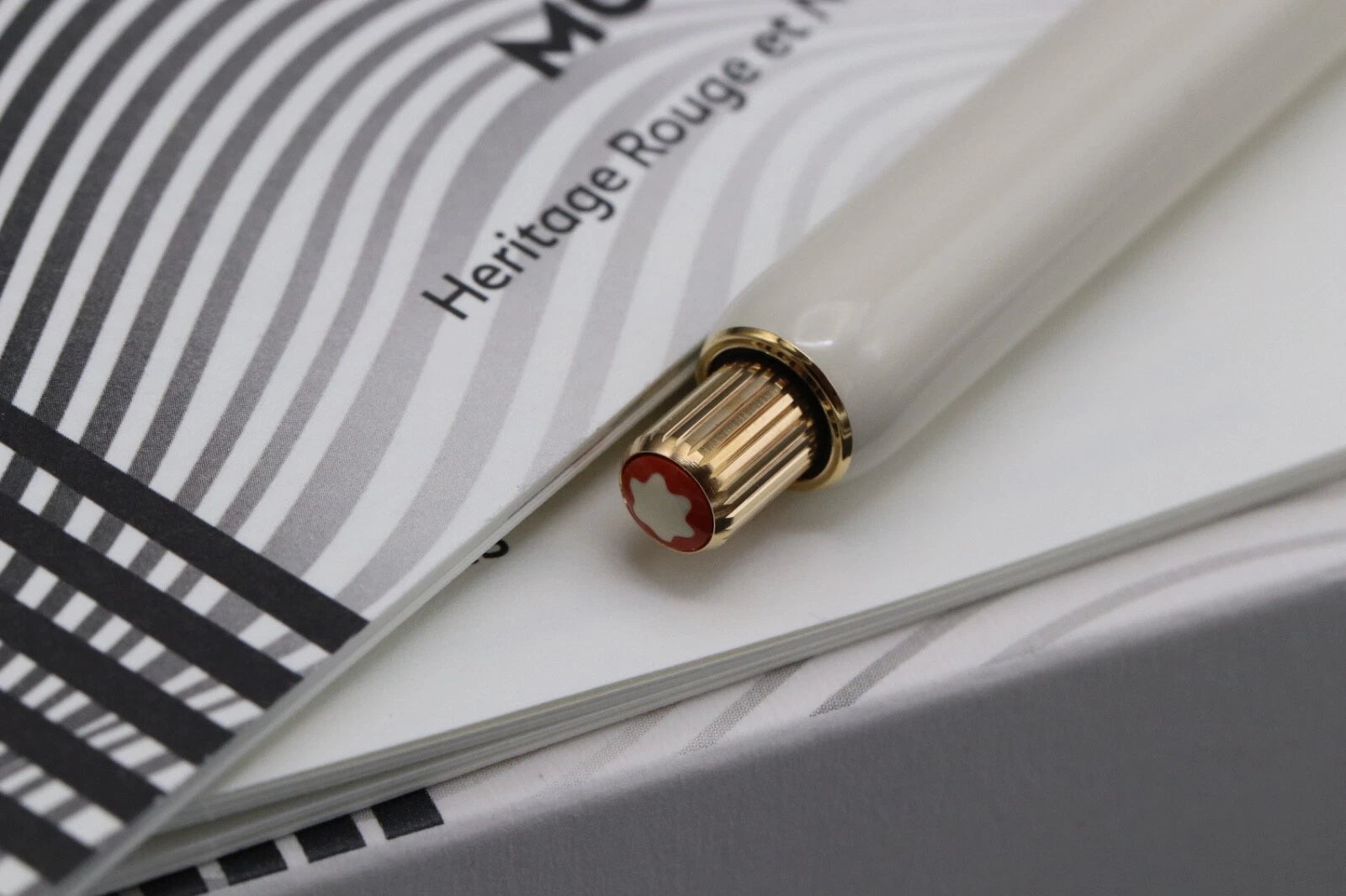 Montblanc Heritage Rouge et Noir Baby Ivory-Resin Ballpoint Pen image 2