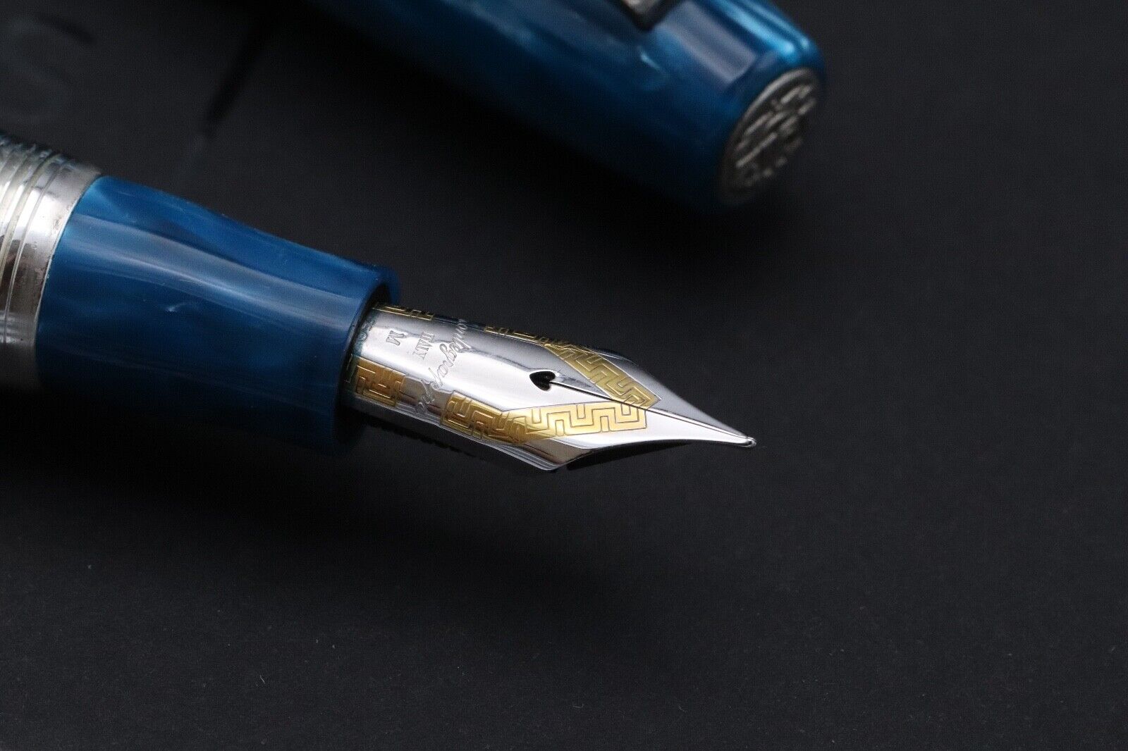 Montegrappa Classica Turquoise Celluloid Fountain Pen image 2