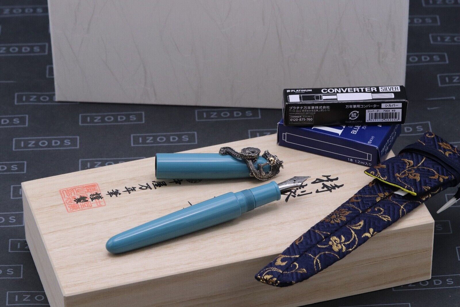 Nakaya Portable Writer Ama-iro Fountain Pen with Dragon Stopper - UNUSED image 0