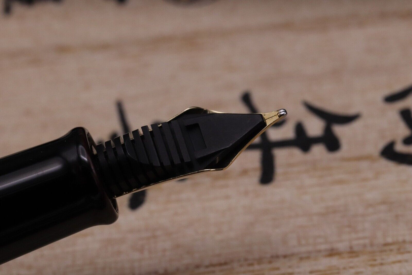 Nakaya Portable Writer Kuro-Tamenuri Fountain Pen with Panda Stopper - UNUSED image 3