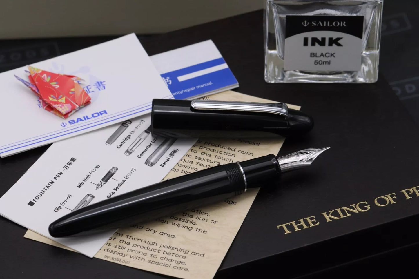 Sailor King of Pen Black Ebonite Fountain Pen image 5