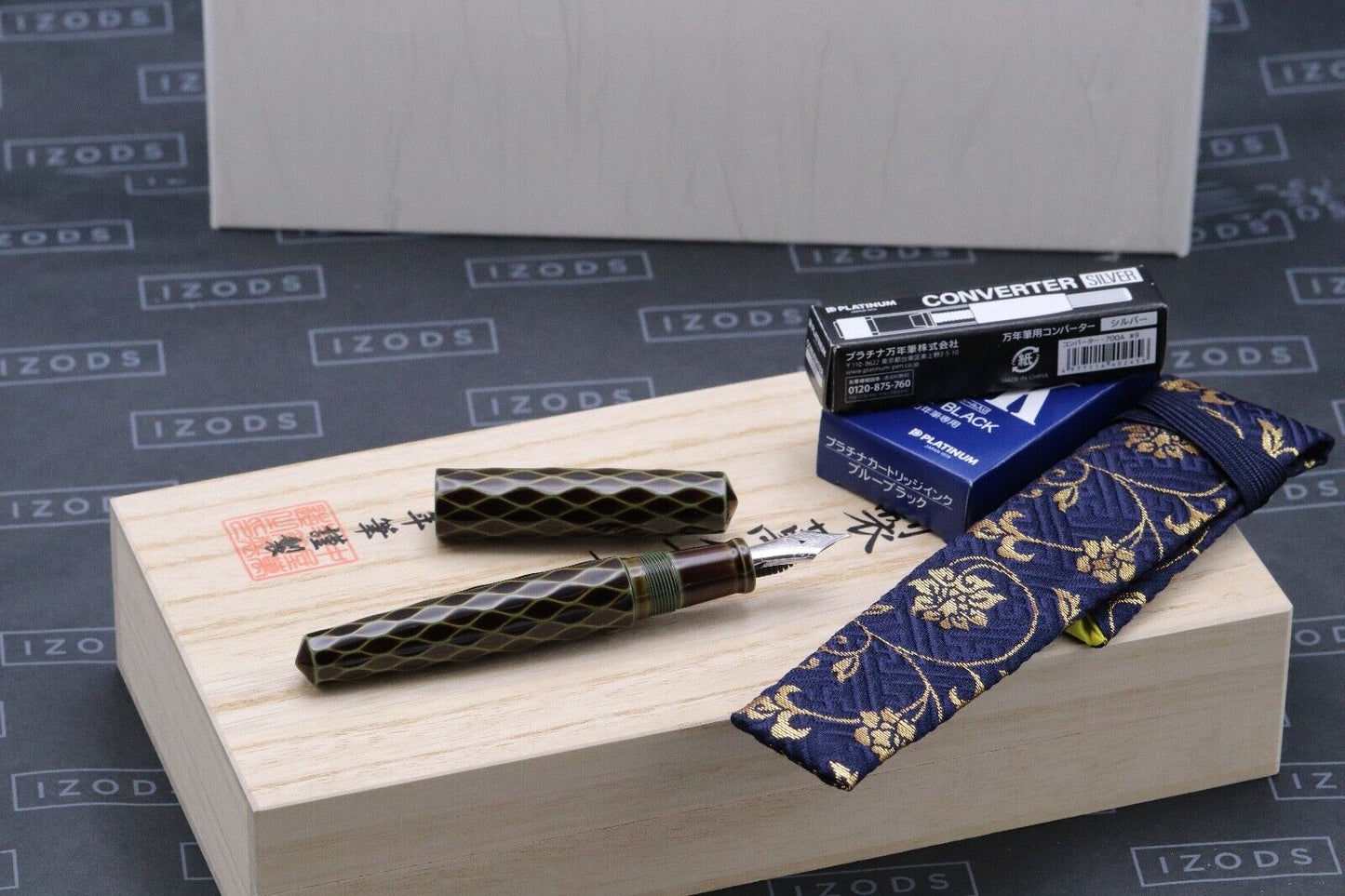 Nakaya Piccolo Tsumugi Amime Heki-Tamenuri Fountain Pen - UNUSED image 0