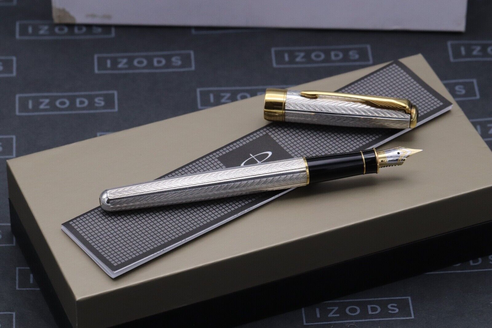 Parker Sonnet Fougere Sterling Silver Fountain Pen - 1993 image 1