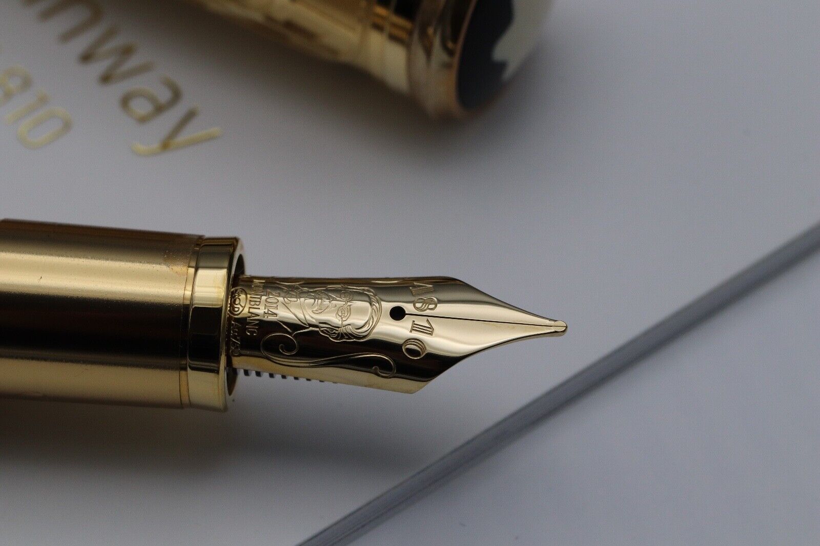 Montblanc Patron Of Art Henry E. Steinway 4810 Fountain Pen - NEVER INKED image 2