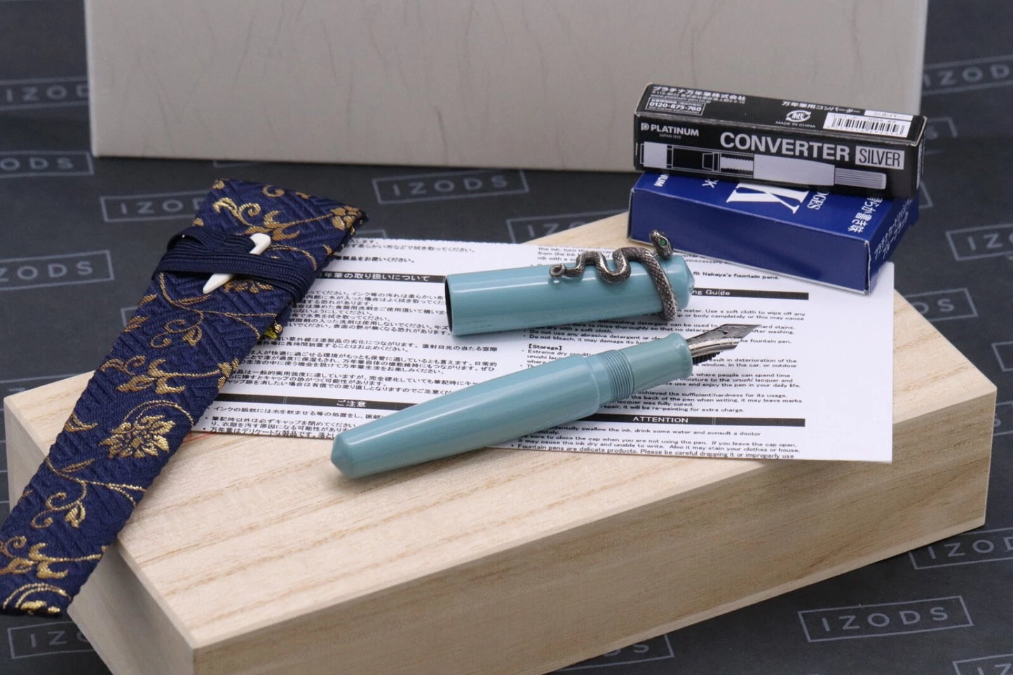 Nakaya Piccolo Writer Ama-iro Fountain Pen with Snake Stopper - UNUSED SF Nib image 0
