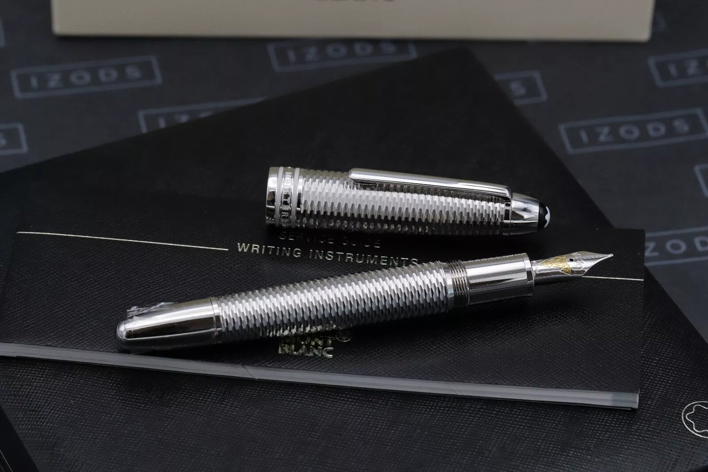Montblanc Meisterstuck LeGrand Geometry Platinum-Coated Fountain Pen - UNUSED image 1