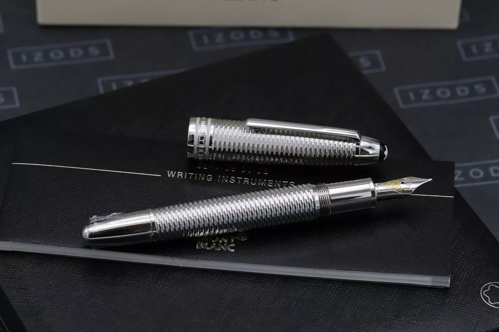 Montblanc Meisterstuck LeGrand Geometry Platinum-Coated Fountain Pen - UNUSED image 1