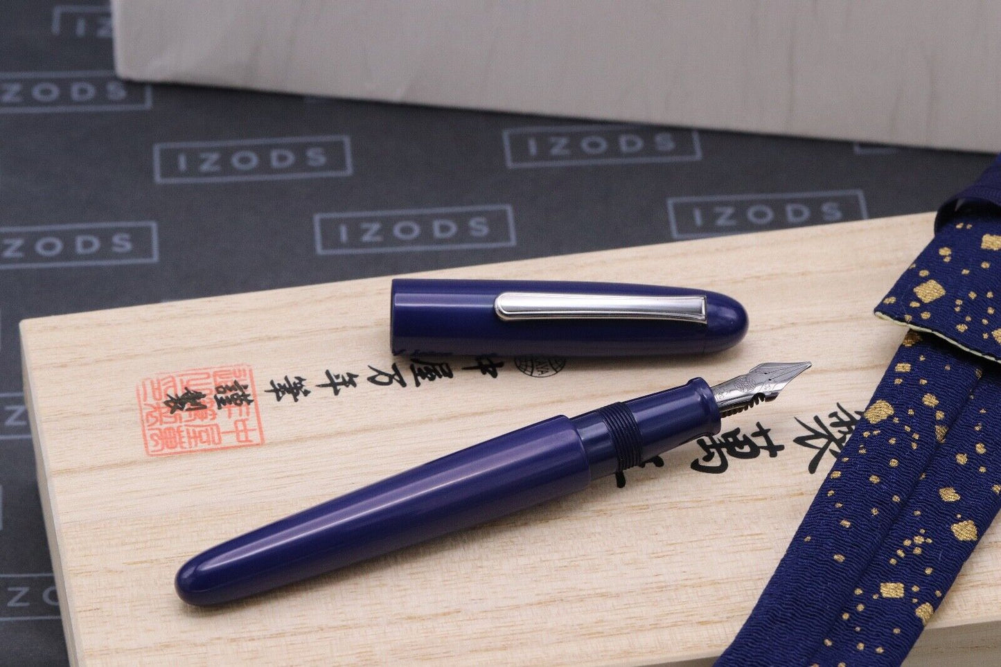 Nakaya Portable Writer Kikyo Ruthenium Fountain Pen - 'Nakata' Elastic Music Nib image 1