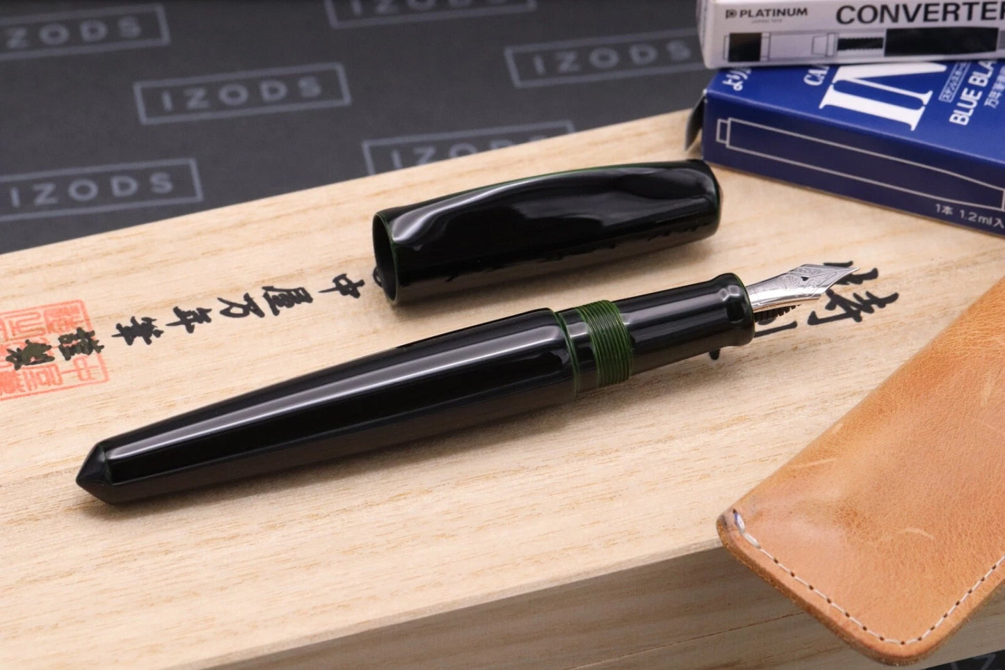 Nakaya Dorsal Fin 1 Midori Tamenuri Fountain Pen - Fine Nib image 7