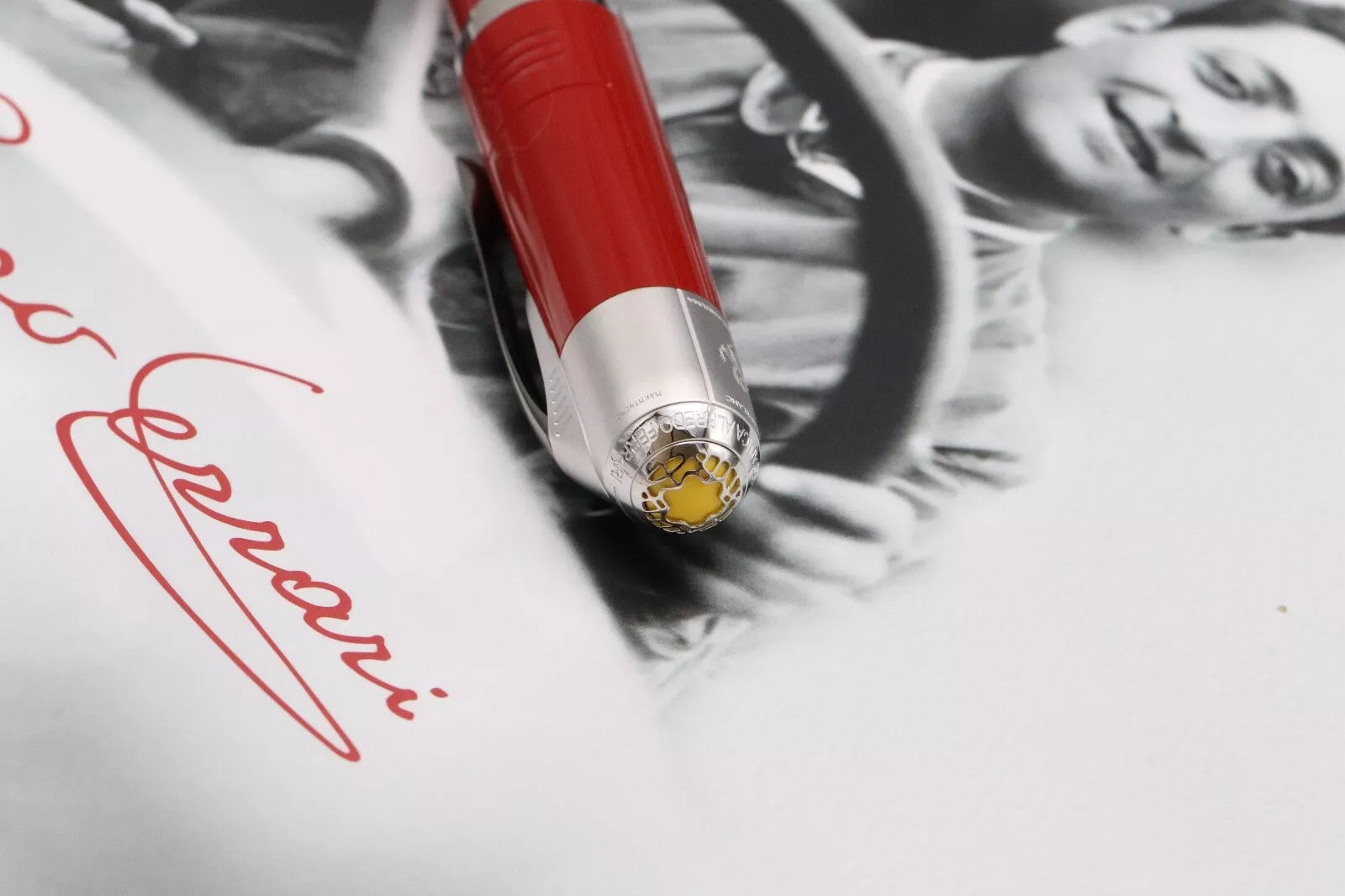 Montblanc Great Characters Enzo Ferrari Special Edition Fountain Pen - DIPPED image 8