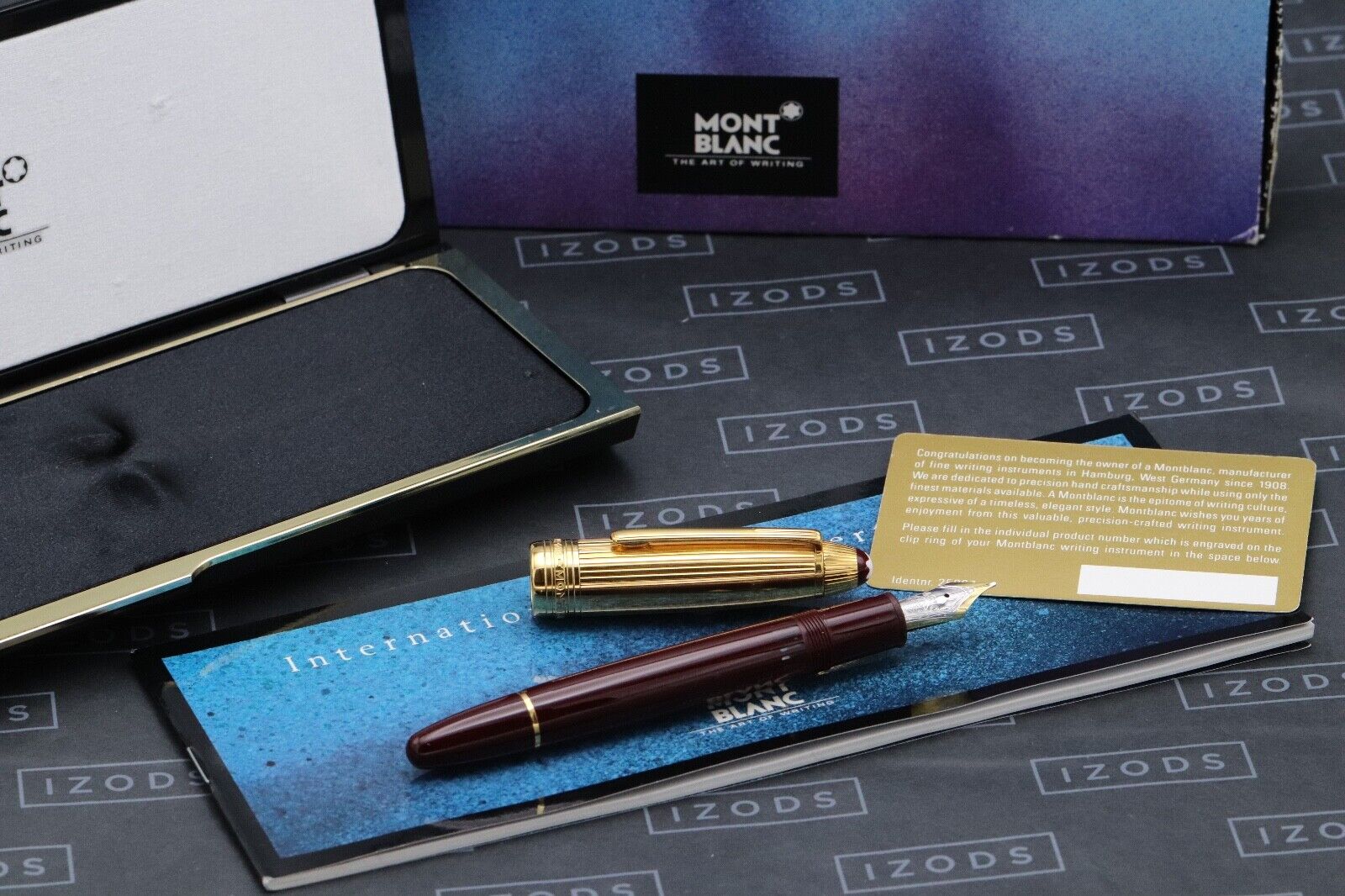 Montblanc Meisterstuck 146 LeGrand Bordeaux Vermeil Fountain Pen - NEVER INKED image 0