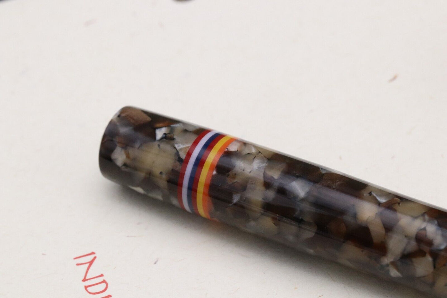 Delta Indigenous People Maasai Silver LE1880 Fountain Pen - UNUSED - Broad Nib image 3