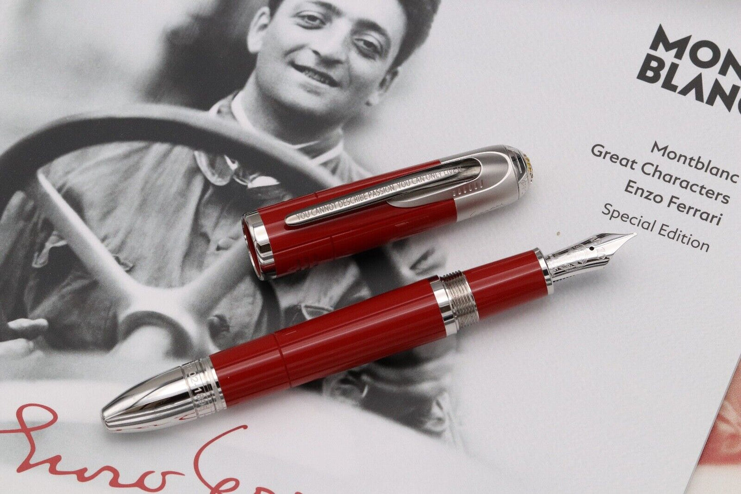 Montblanc Great Characters Enzo Ferrari Special Edition Fountain Pen - DIPPED image 2