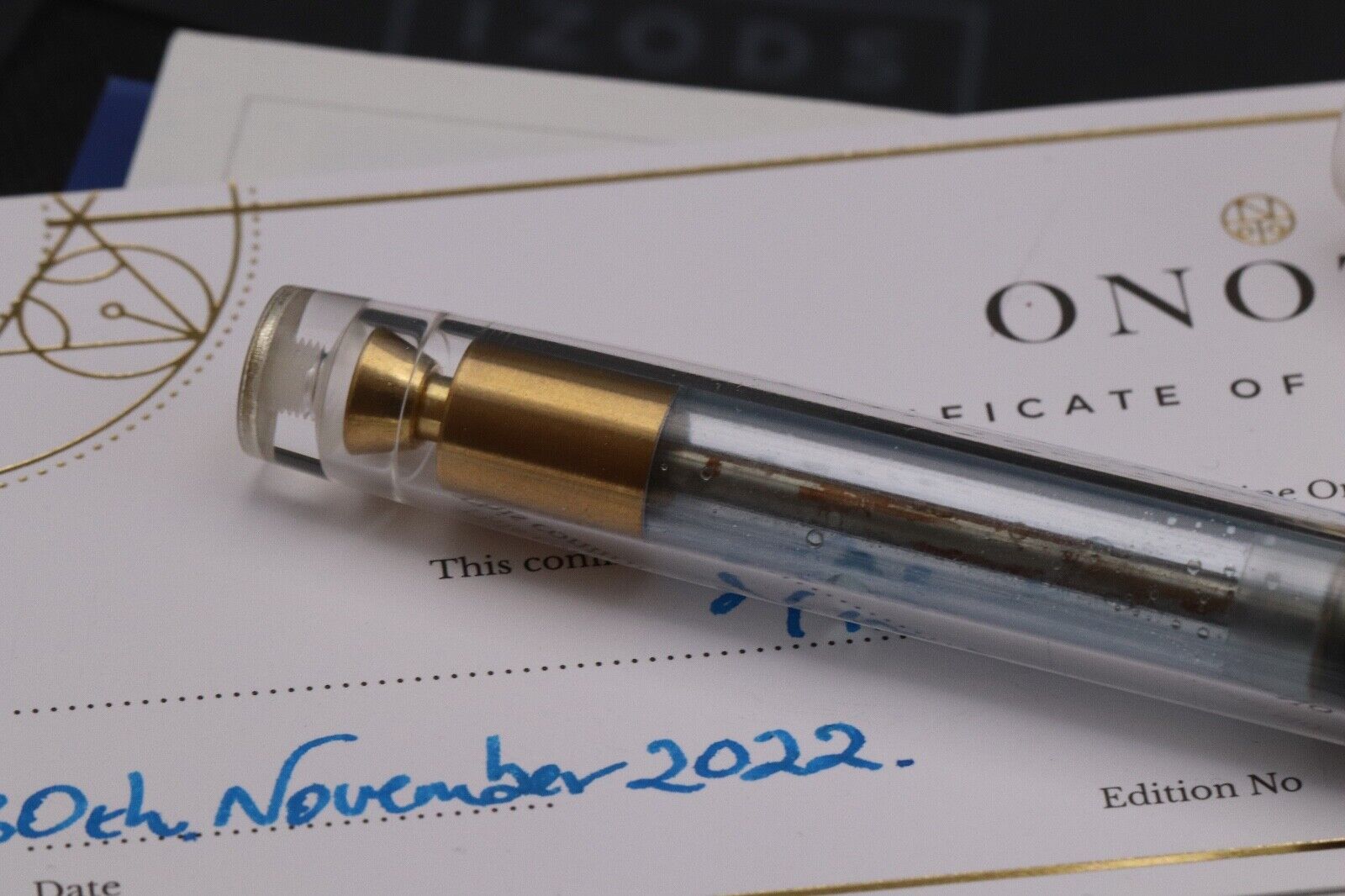 Onoto Magna The Demonstrator LE10 Plunger Fountain Pen - 18k Sorowka Stub Nib image 3