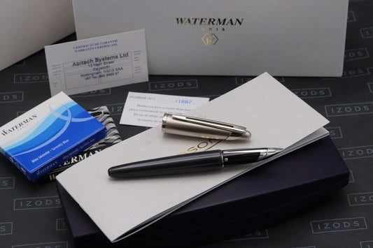 Waterman Edson Diamond Black Fountain Pen image 0