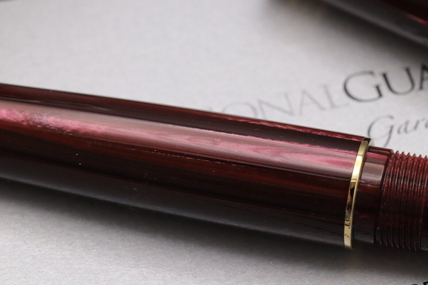 Leonardo MZ Grande Rubino Celluloid Fountain Pen - Medium #8 La Fenice Nib image 3