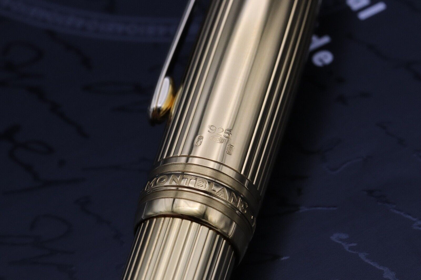 Montblanc Meisterstück 146 LeGrand Vermeil Pinstripe Fountain Pen - NEVER INKED image 5