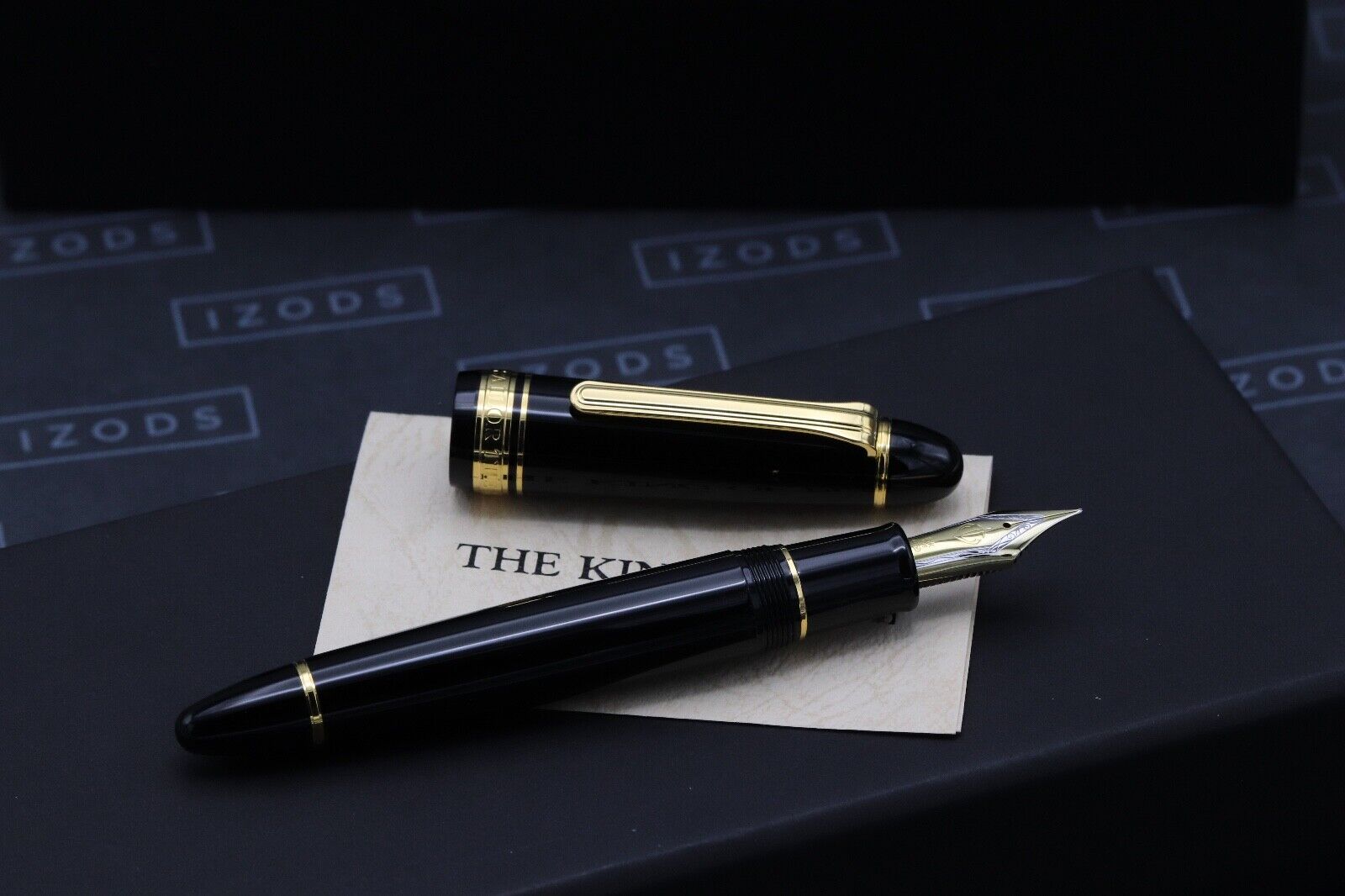 Sailor King of Pen Black Resin GT Fountain Pen - UNUSED image 1