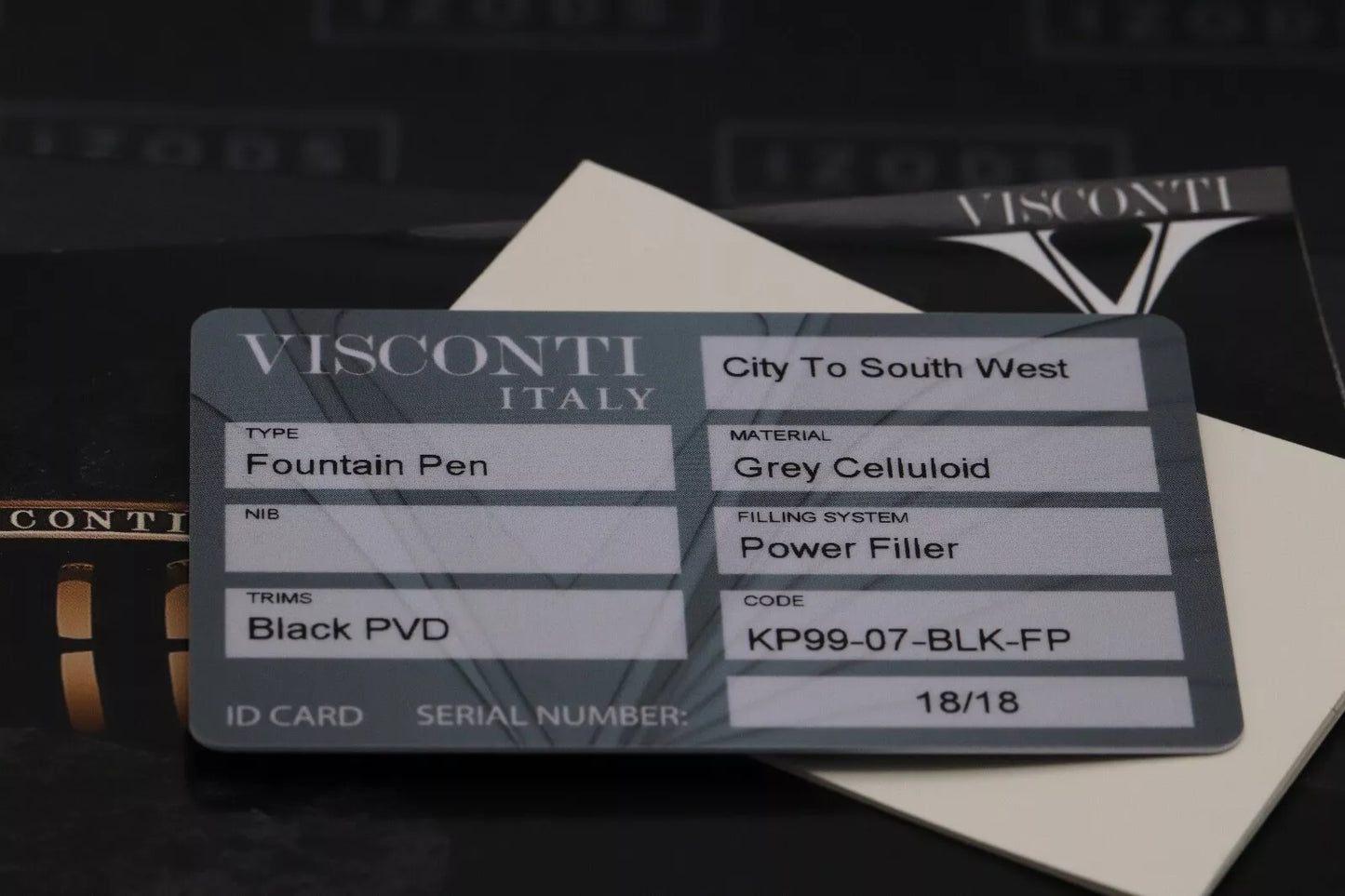 Visconti-Chatterley City Celluloid Black DLC LE18 Fountain Pen image 8