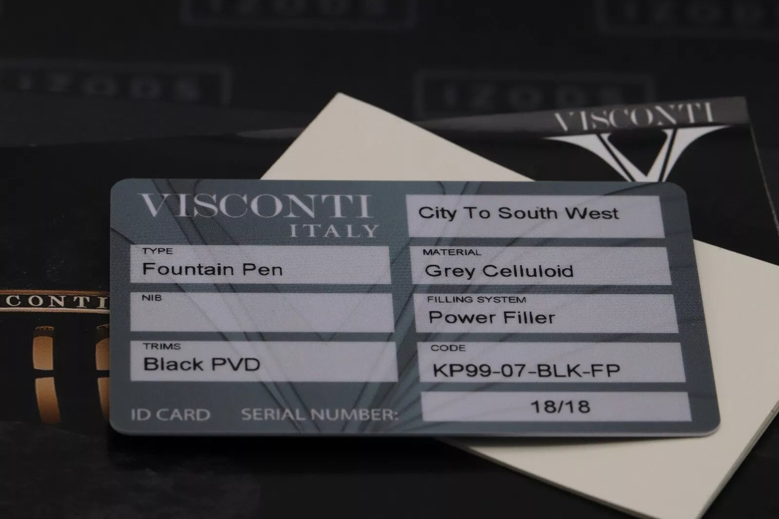 Visconti-Chatterley City Celluloid Black DLC LE18 Fountain Pen image 8