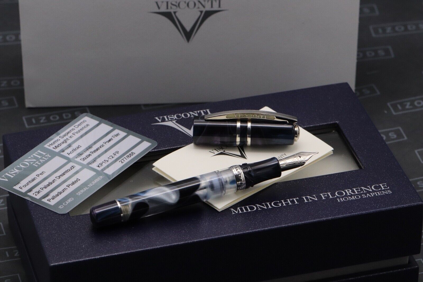 Visconti Homo Sapiens Midnight in Florence LE Fountain Pen - 23kt Medium image 0