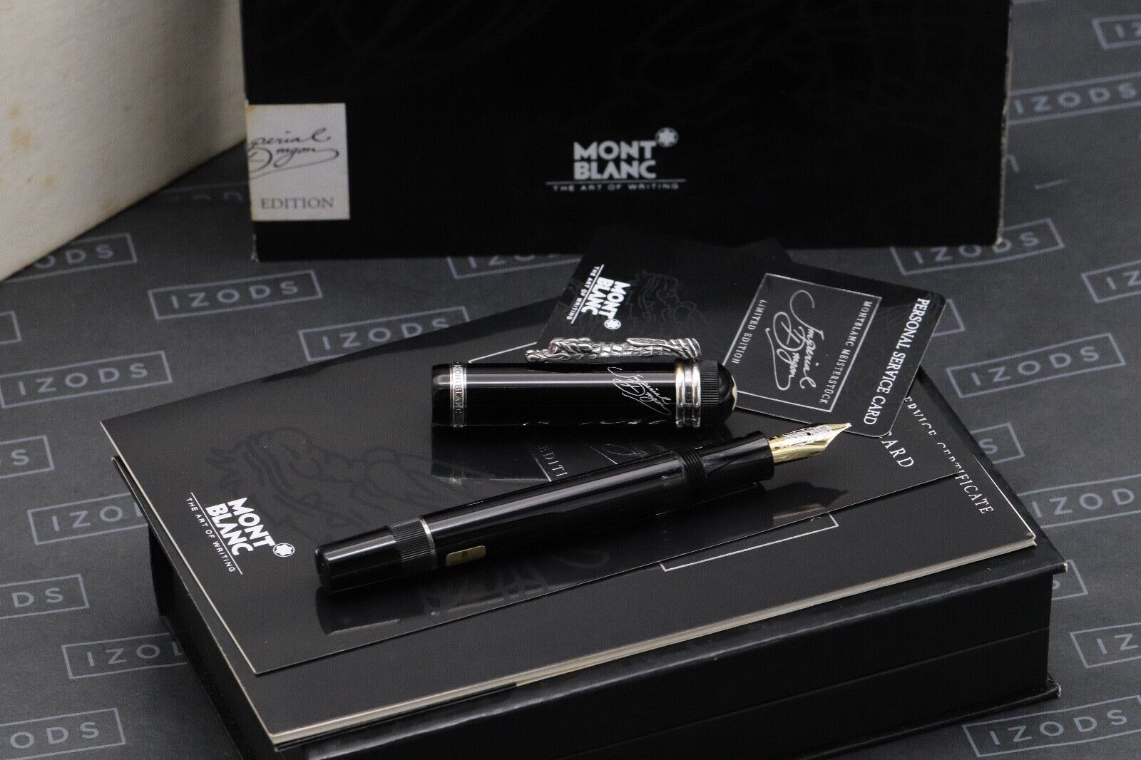 Montblanc Writers Edition Imperial Dragon Fountain Pen - NEVER INKED - Broad Nib image 0