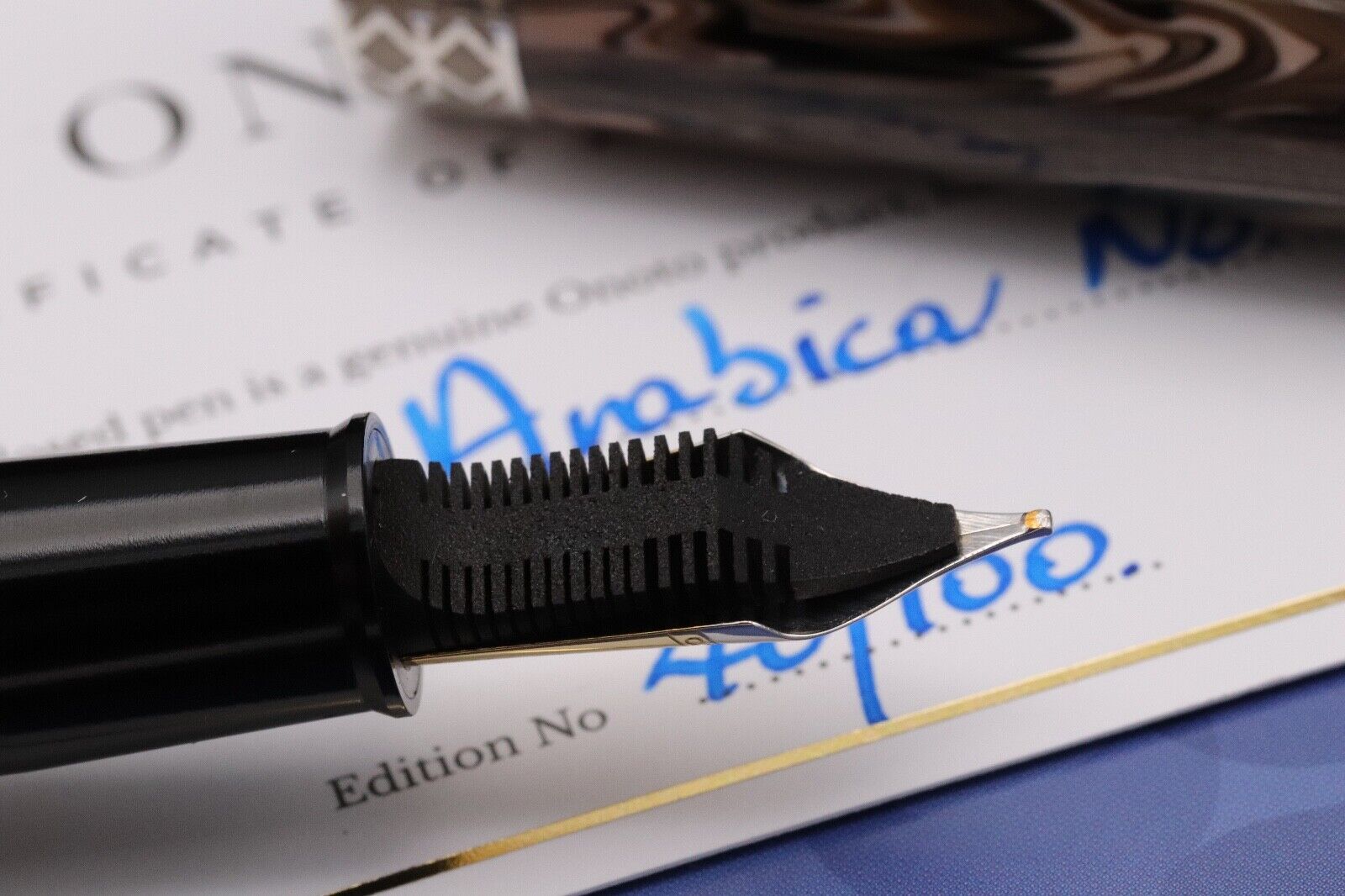 Onoto Magna Arabica Custom Fountain Pen - #8 18k CI Sorowka Nib image 4