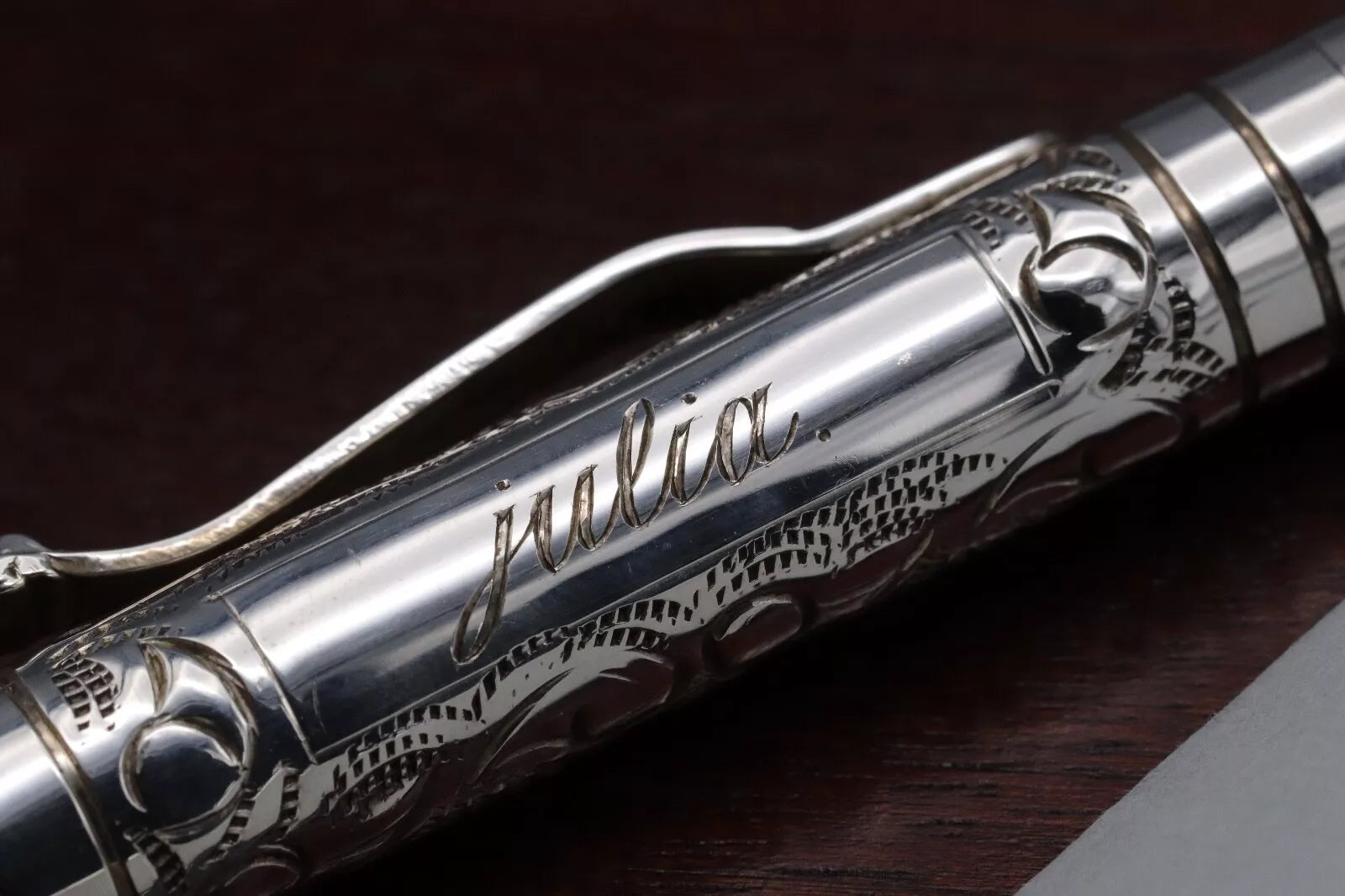 Yard-O-Led Viceroy Standard Victorian Sterling Silver Fountain Pen image 7