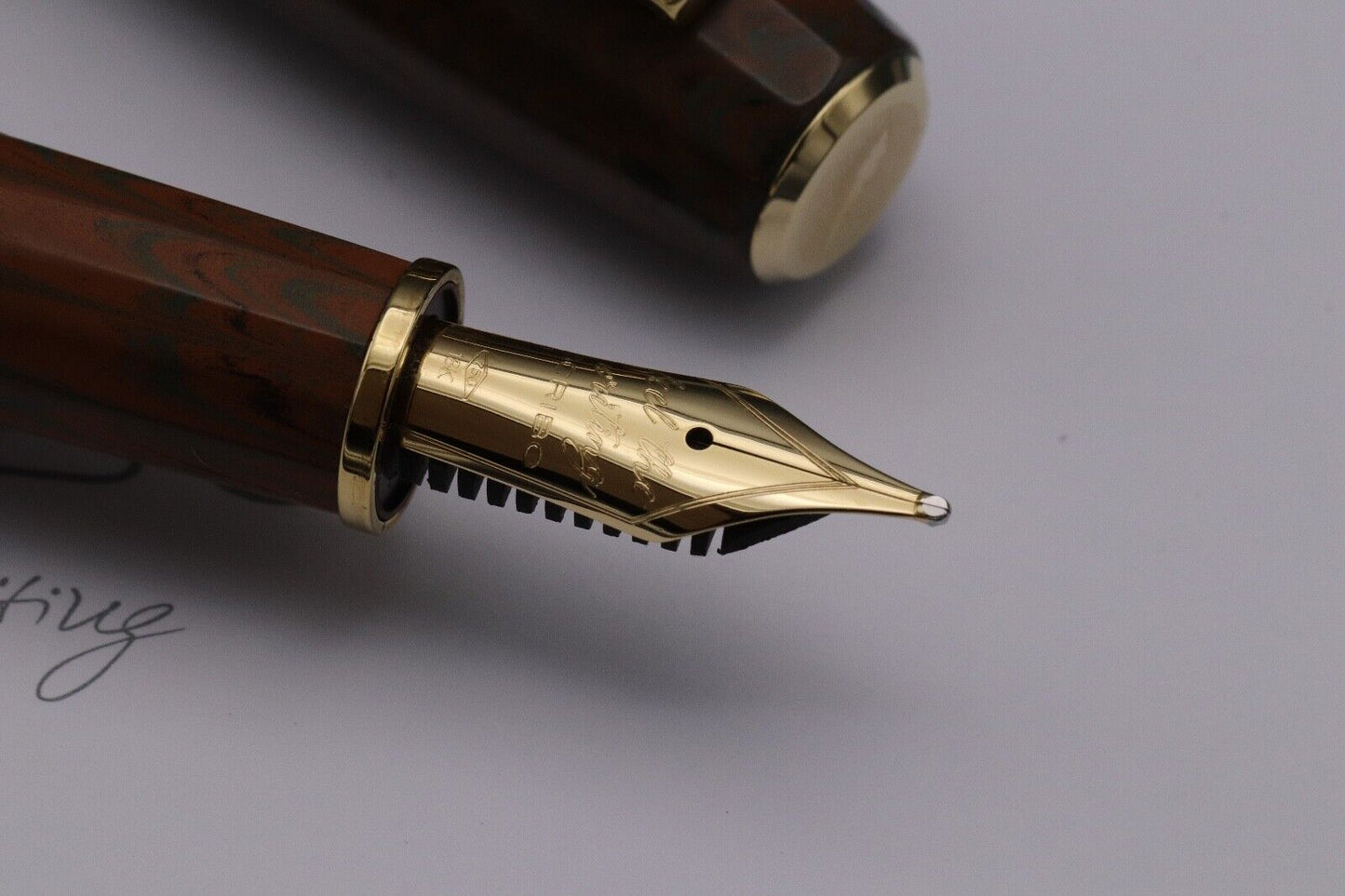 SCRIBO Feel Monte Cornero Ebonite LE90 Fountain Pen - 18k Broad Nib image 2