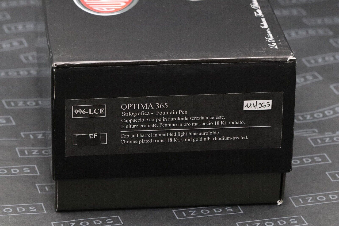 Aurora Optima 365 Celeste Limited Edition Fountain Pen - F Nib image 6