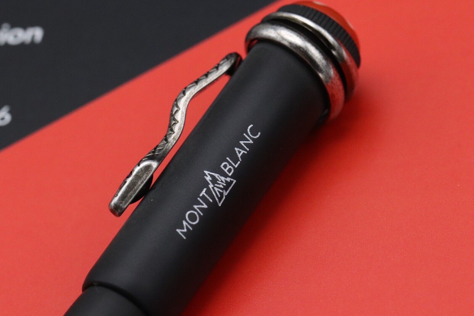 Montblanc Heritage Rouge et Noir Ebonite LE1906 Rollerball Pen - 0040 /1906 image 3