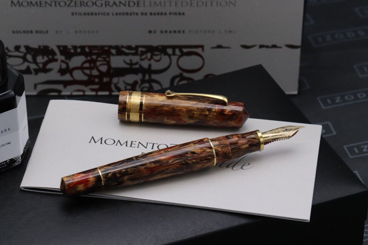 Leonardo Momento Zero Grande Golden Rule LE70 Fountain Pen image 1