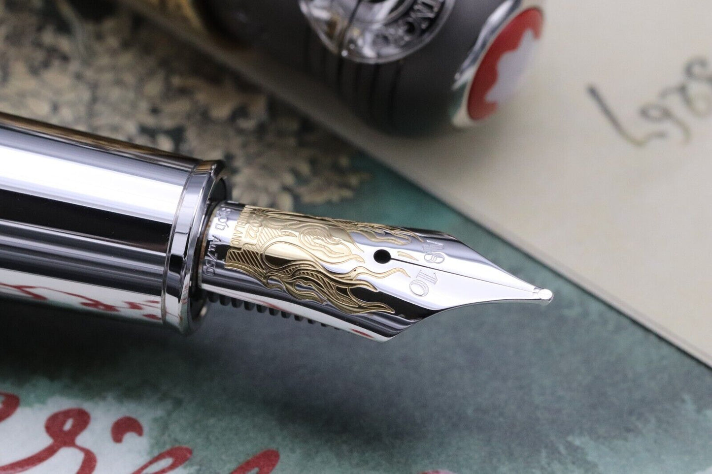 Montblanc Writers Edition Homage to Brothers Grimm 1812 Fountain Pen INKED ONCE image 3