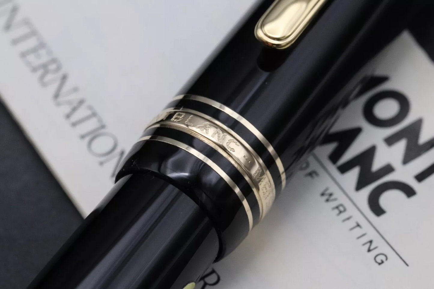 Montblanc Meisterstuck 146 LeGrand Gold Coated Fountain Pen - Mono Nib - UNUSED image 6