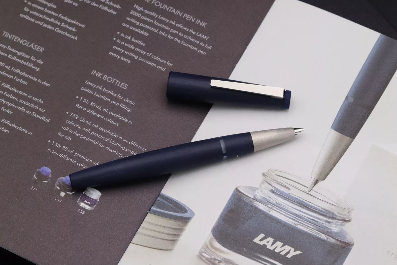 Lamy 2000 Bauhaus Blue Limited Edition Fountain Pen – UNUSED image 9