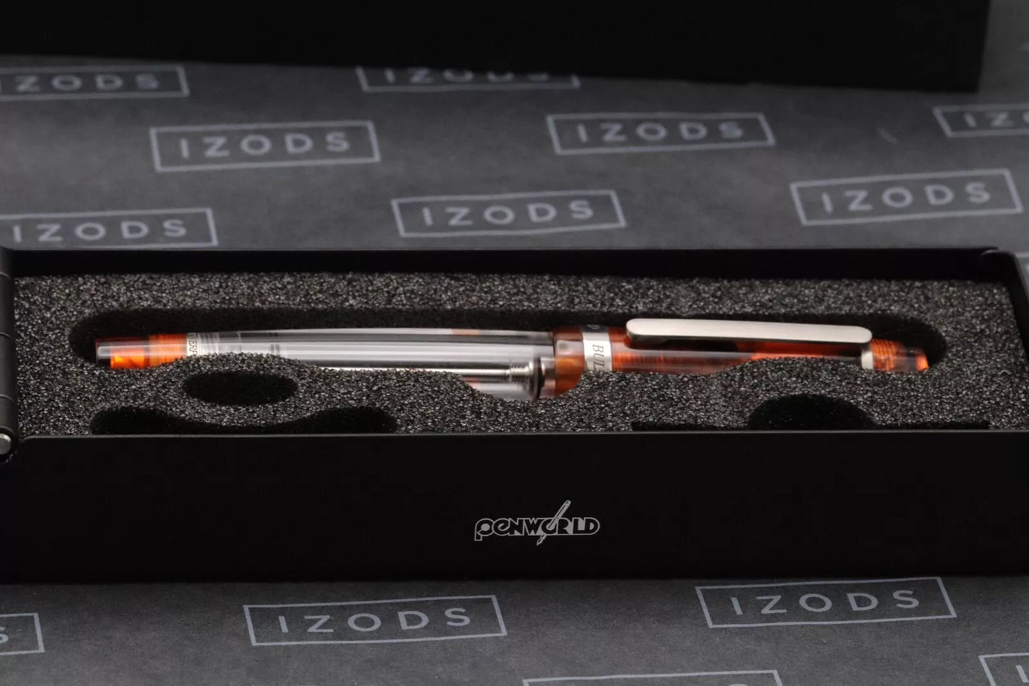 Conid Bulkfiller Kingsize Wild Tiger Titanium Fountain Pen - #8 14k Medium Nib. image 11