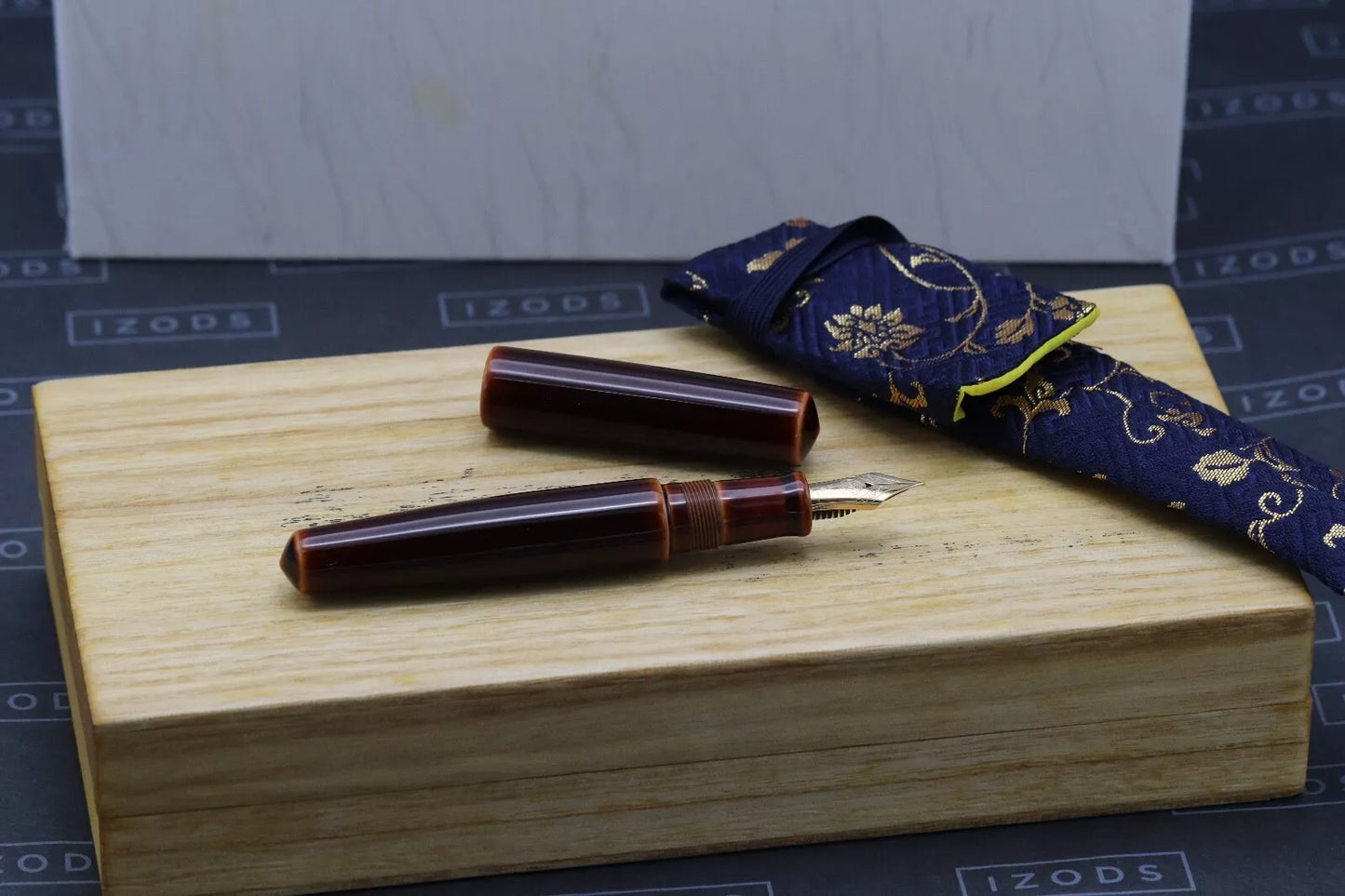 Nakaya Piccolo Cigar Toki-tamenuri Fountain Pen - UNUSED image 0