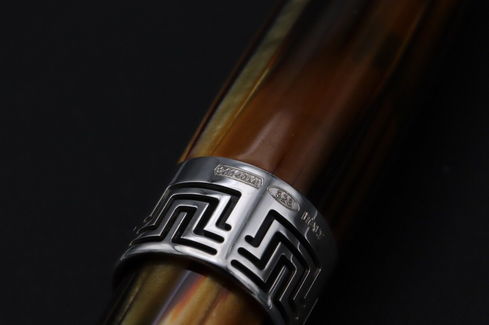 Montegrappa Extra 1930 Turtle Brown Celluloid Rollerball Pen image 4