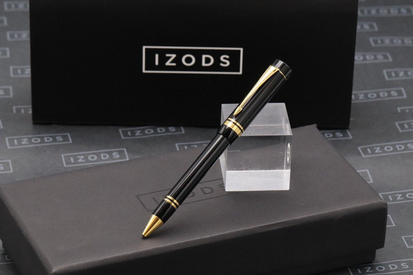 Parker Duofold Black MK1 Push Button Ballpoint Pen - Q1 1990 image 0