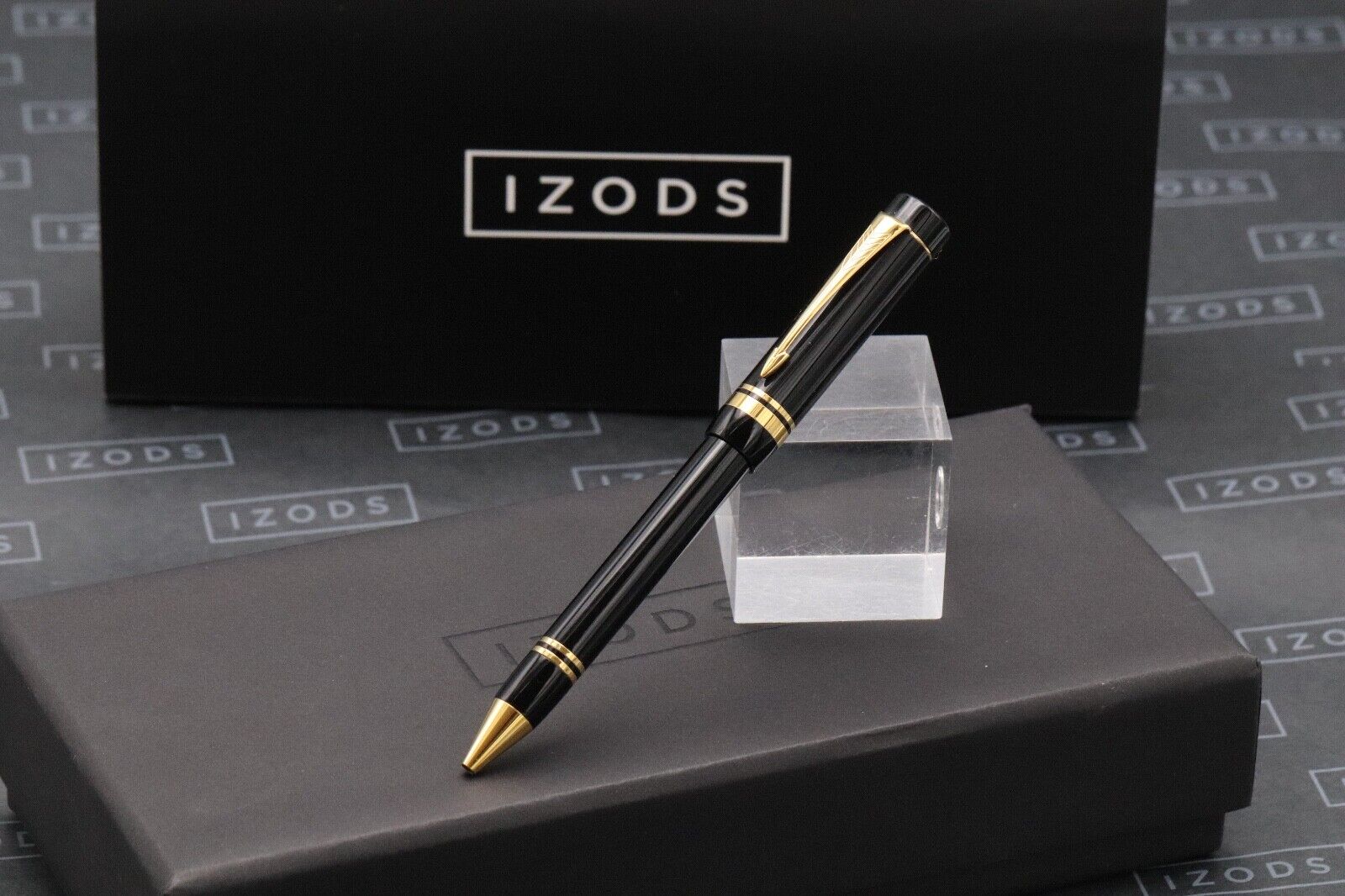 Parker Duofold Black MK1 Push Button Ballpoint Pen - Q1 1990 image 0