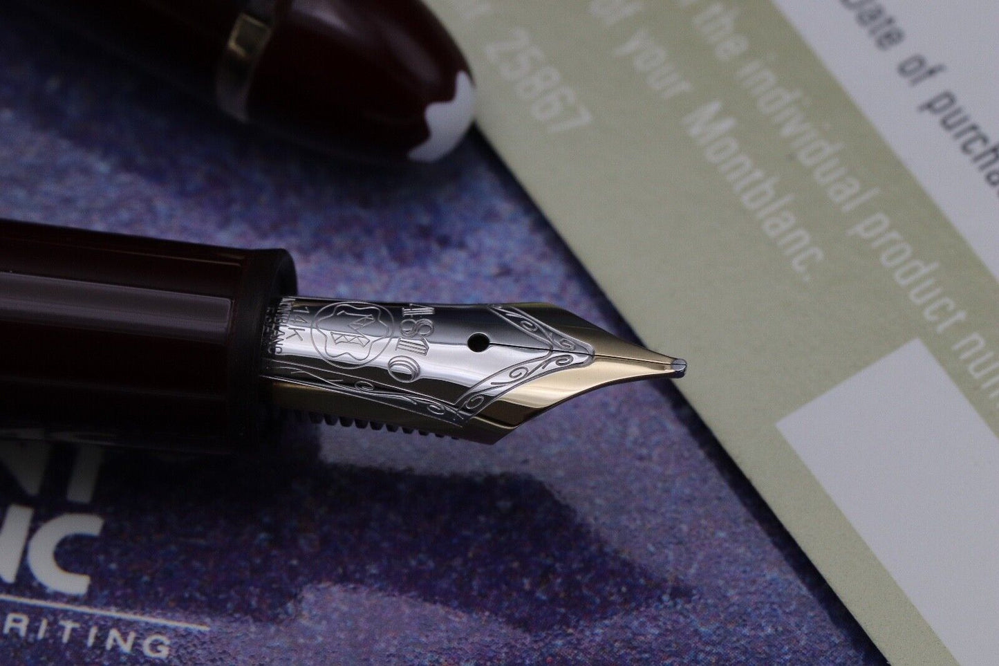 Montblanc Meisterstuck 147 Traveller Bordeaux Fountain Pen image 2