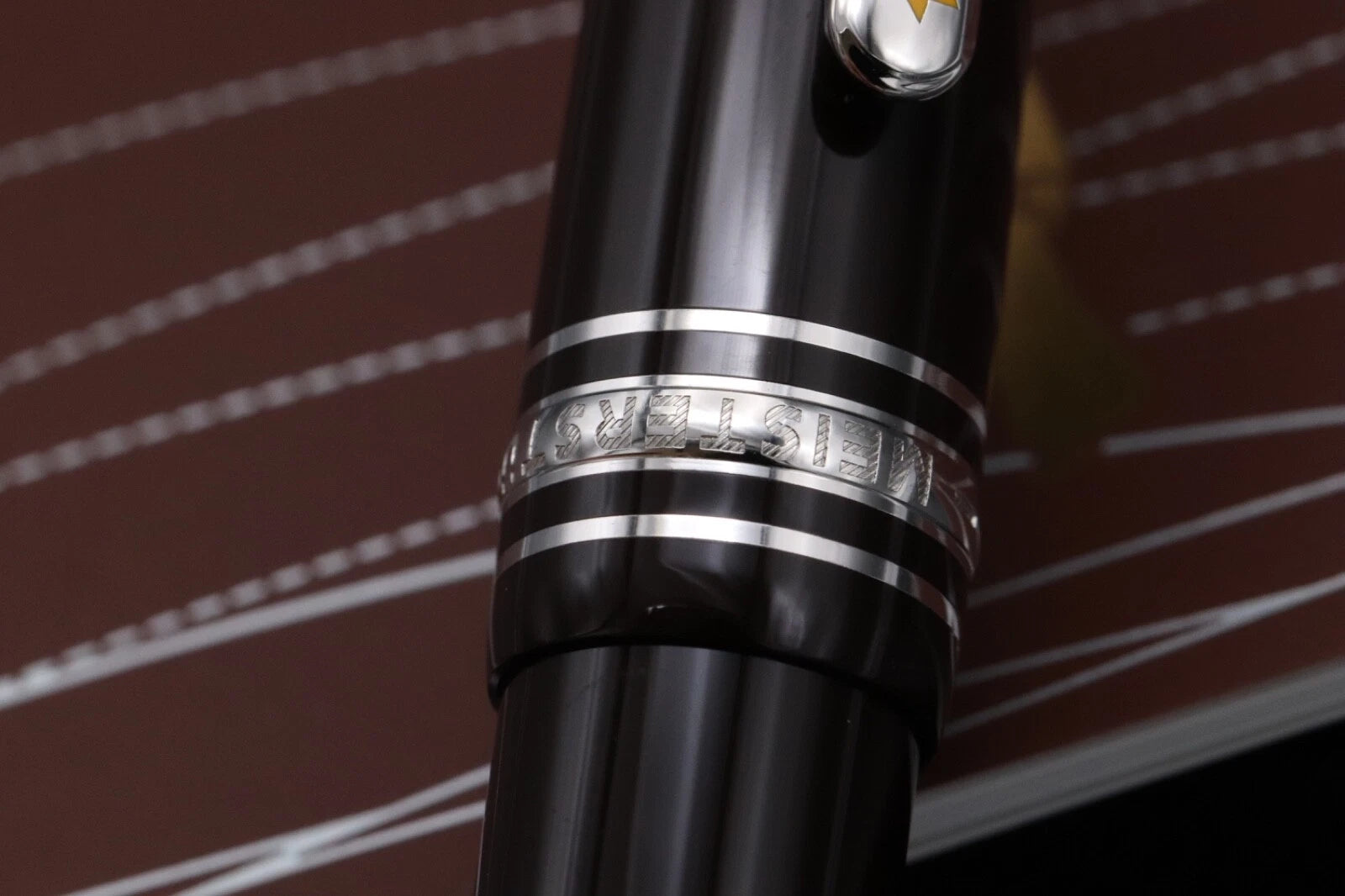 Montblanc Meisterstuck Classique Le Petit Prince Aviator Fountain Pen - UNUSED - Rare Factory Error Upside Down Cap Ring image 8