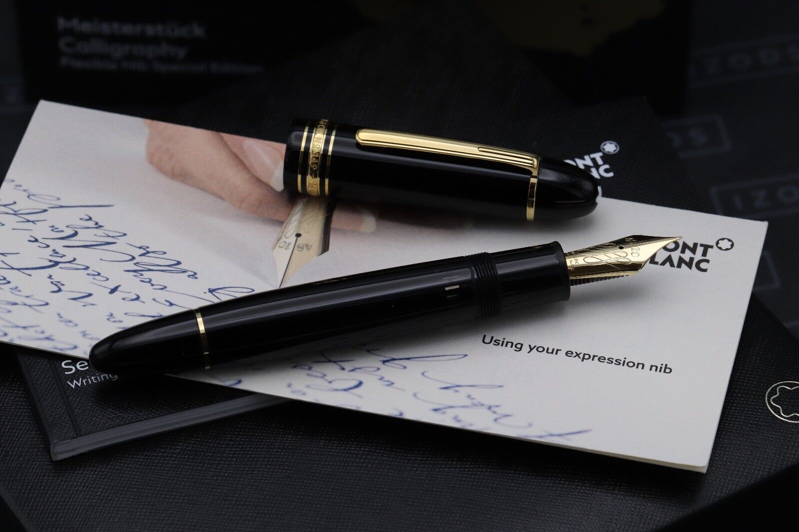 Montblanc Meisterstuck 149 Calligraphy Flex Fountain Pen image 1