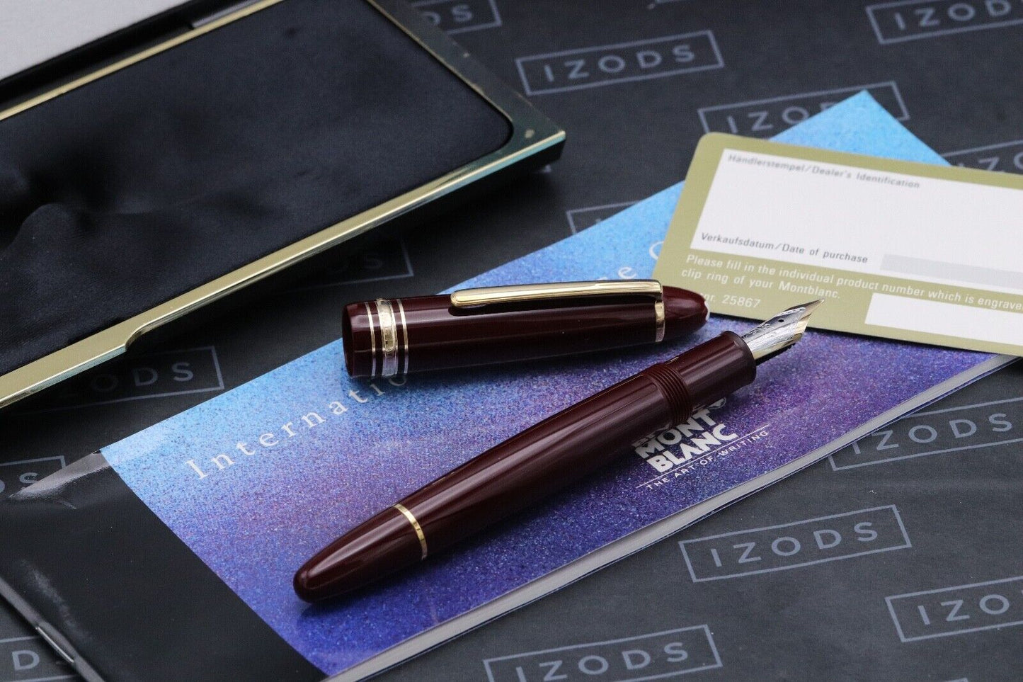 Montblanc Meisterstuck 147 Traveller Bordeaux Fountain Pen image 1