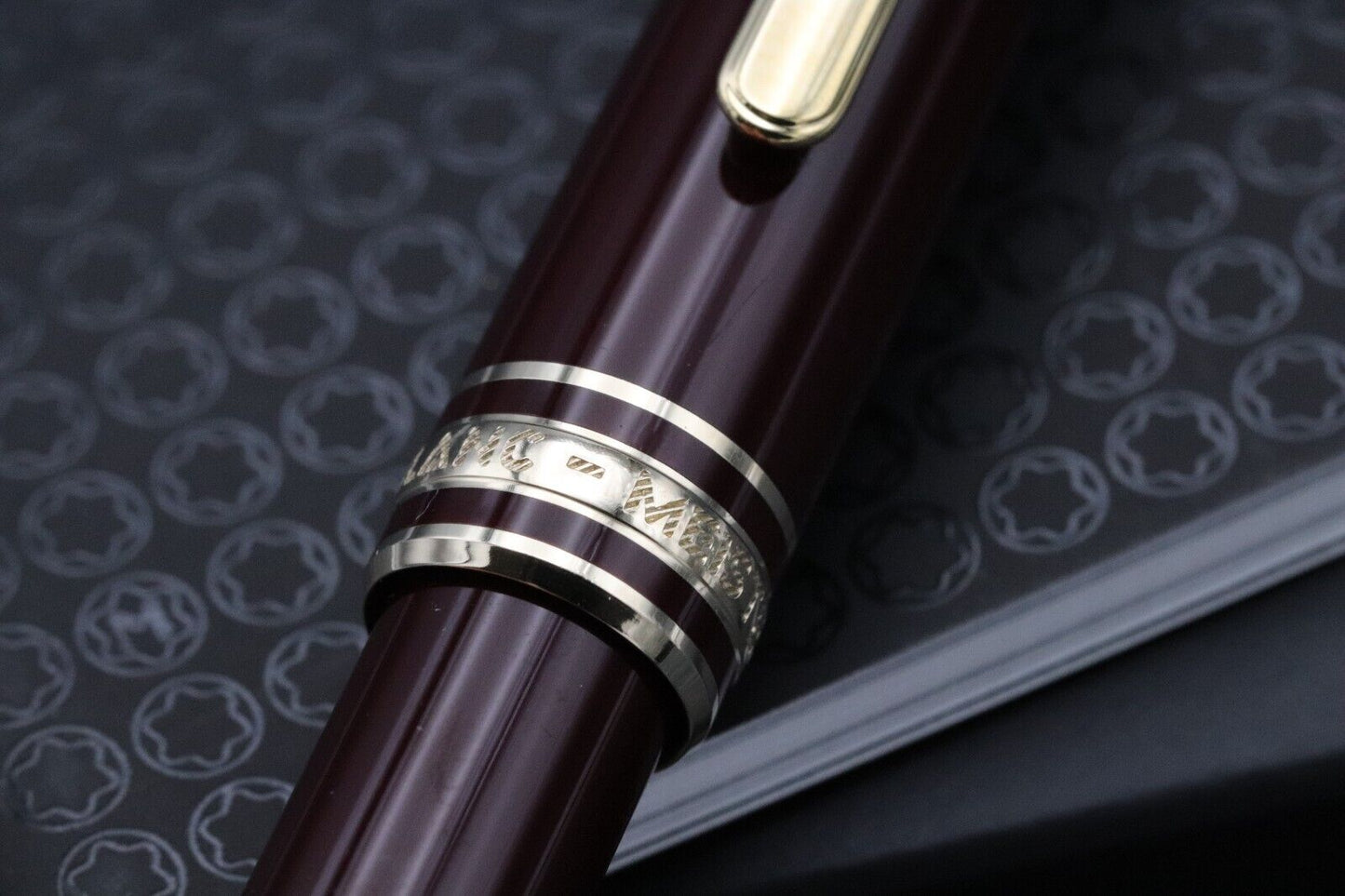 Montblanc Meisterstück 114 Mozart Bordeaux Fountain Pen - NEVER INKED image 3